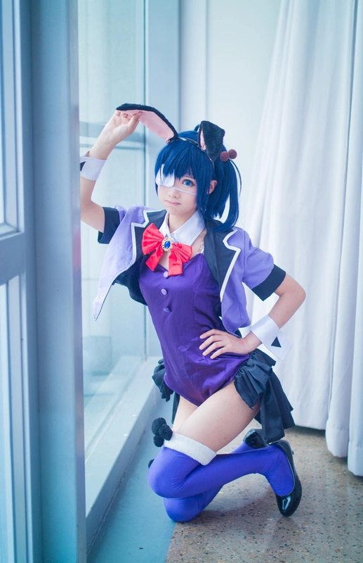 -中二病也要谈恋爱夏日COS场照会COS可爱小鸟游六花兔女郎 - 羽天shine